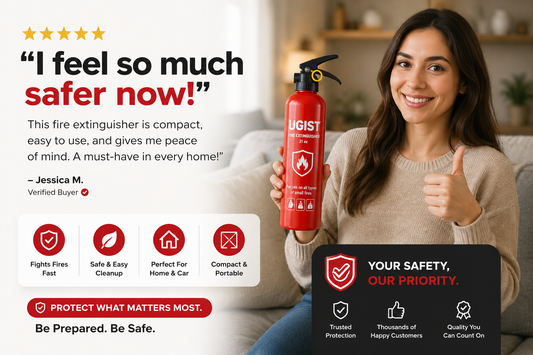 Small Portable Fire Extinguisher - 21 Oz for Home and Car - Quick Emergency Response, Water-Based Solution for Safe and Easy Cleanup